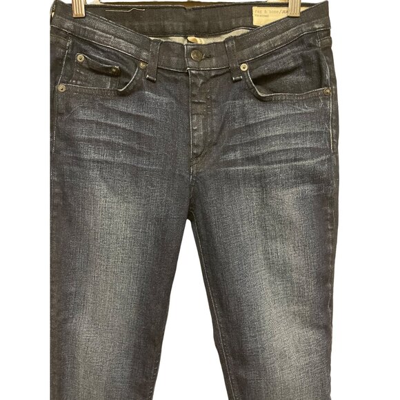 Rag & Bone Intermix Women's Jeans Skinny Indigo Blue Denim Dark Wash Size 30 - Picture 3 of 11